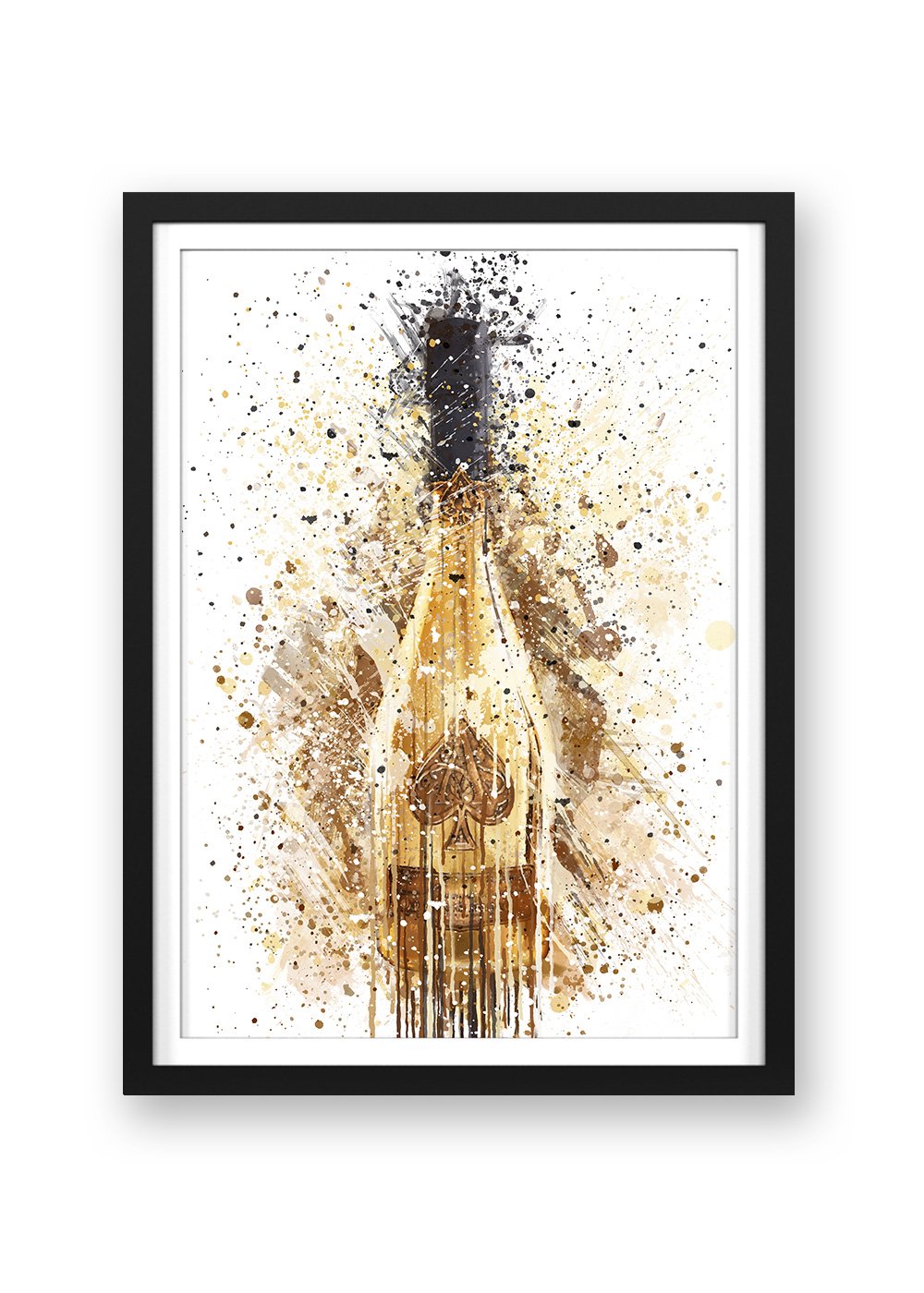 ACE OF SPADES CHAMPAGNE PRINT