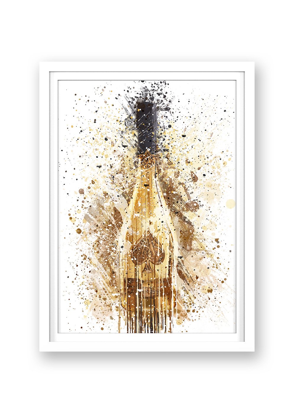 ACE OF SPADES CHAMPAGNE PRINT