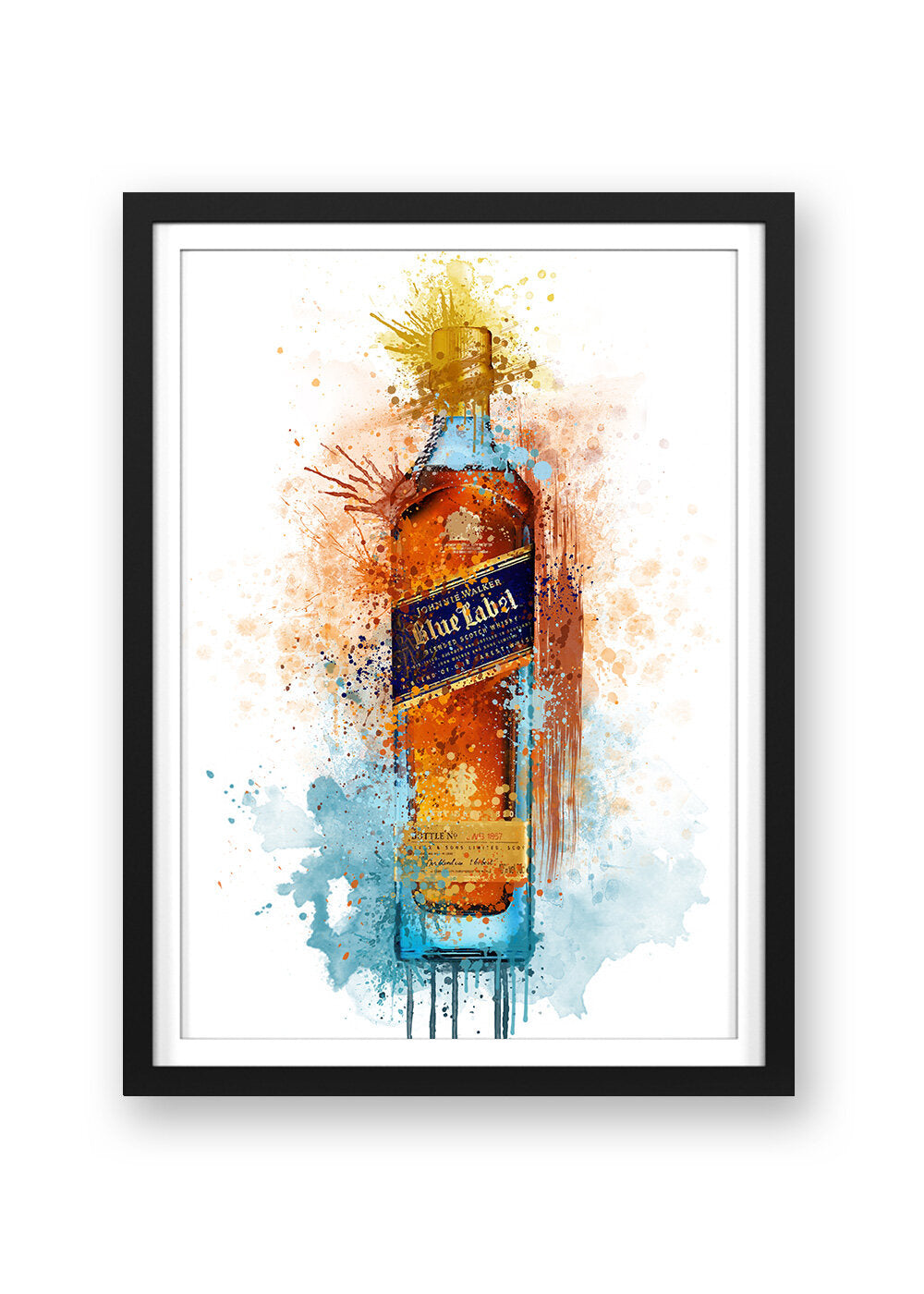 JOHNNIE WALKER BLUE LABEL WHISKEY PRINT - 'JOHNNIE BE GOOD'