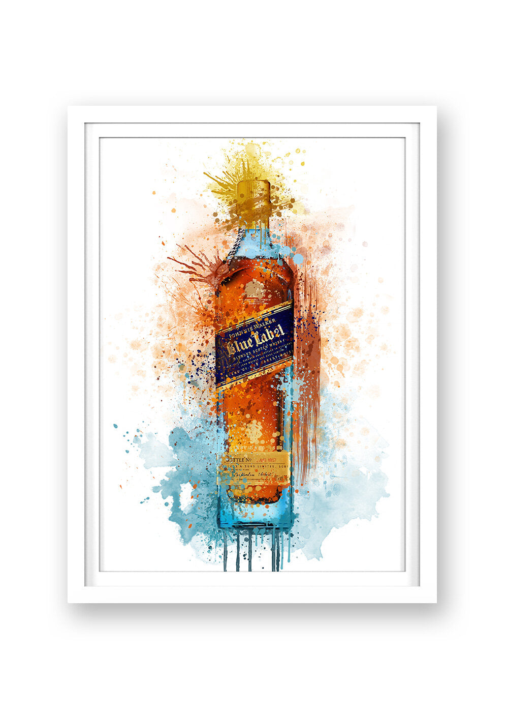 JOHNNIE WALKER BLUE LABEL WHISKEY PRINT - 'JOHNNIE BE GOOD'