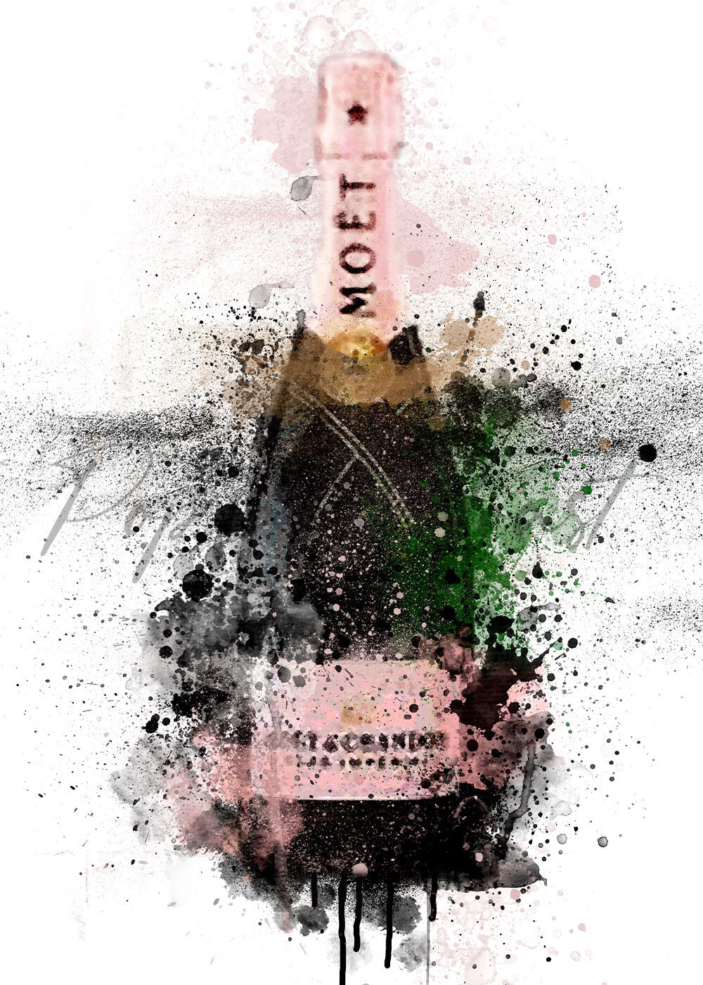 MOËT & CHANDON CHAMPAGNE PRINT - 'CHAMPAGNE KINDA GAL'