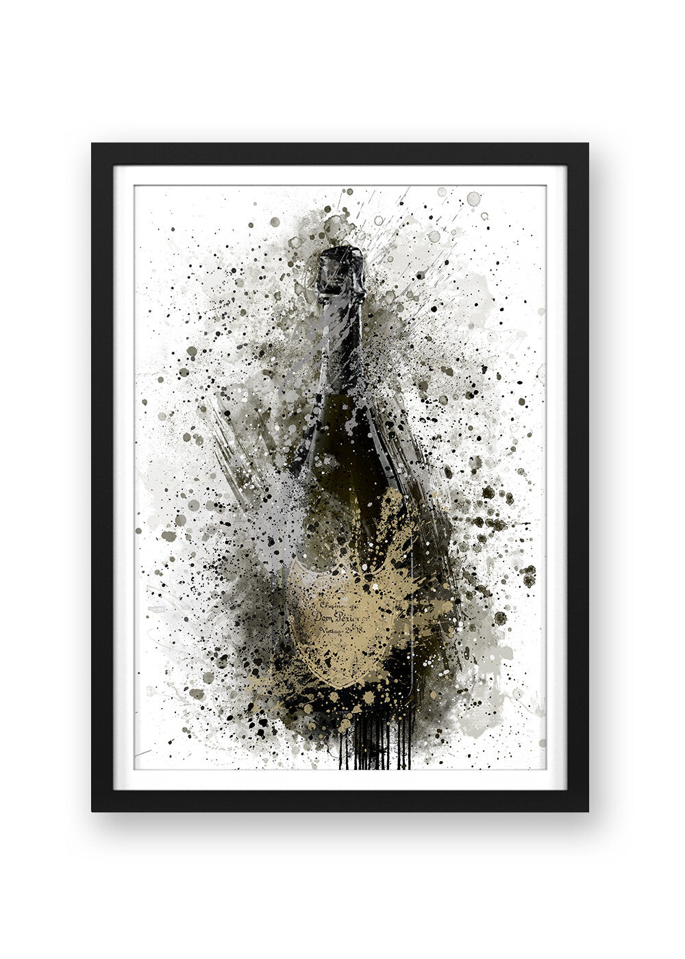 DOM PERIGNON CHAMPAGNE PRINT - 'LET'S PARTY LIKE GATSBY'