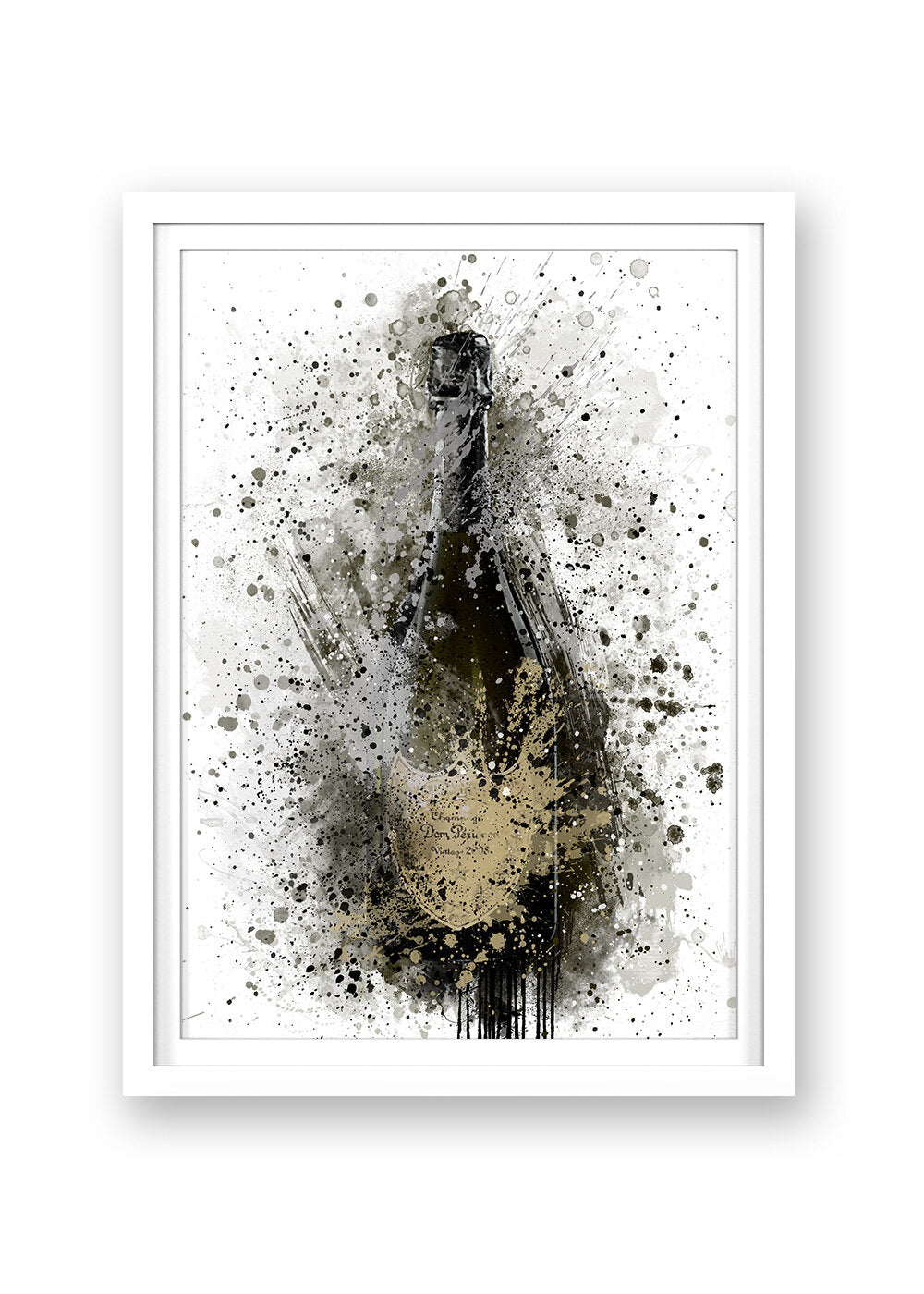 DOM PERIGNON CHAMPAGNE PRINT - 'LET'S PARTY LIKE GATSBY'