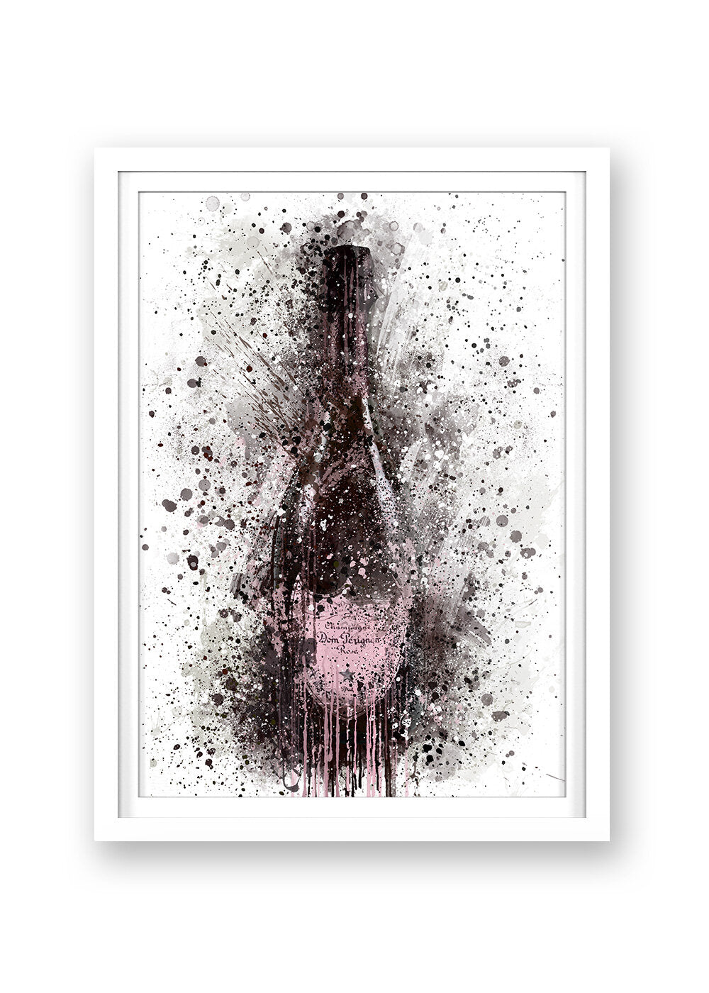 DOM PERIGNON CHAMPAGNE ROSÈ PRINT - 'PINK RHYTHM'