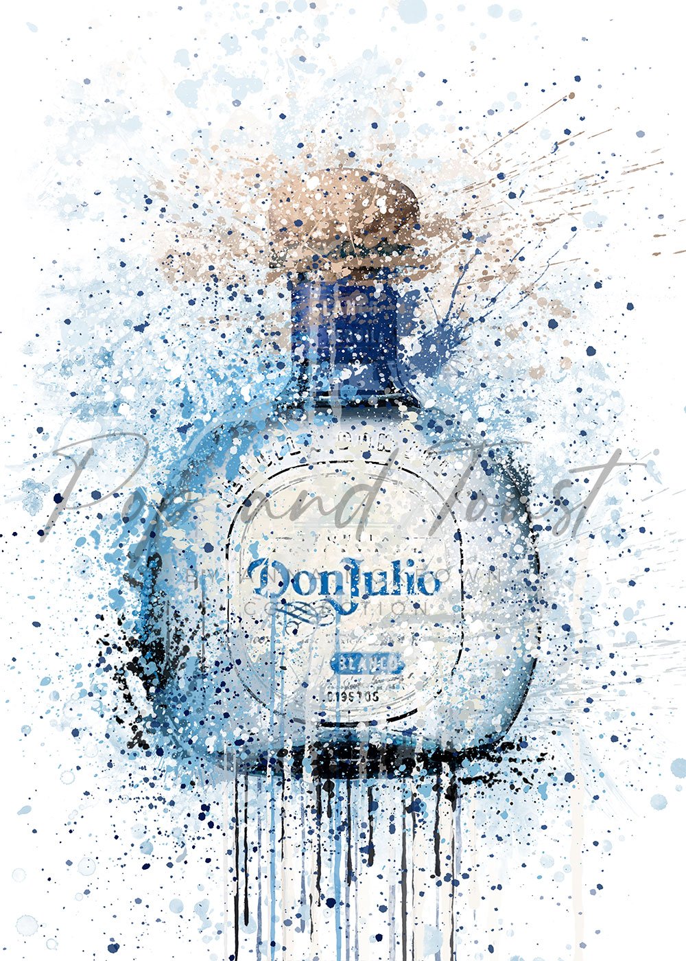 DON JULIO TEQUILA PRINT - 'DON BLUE'