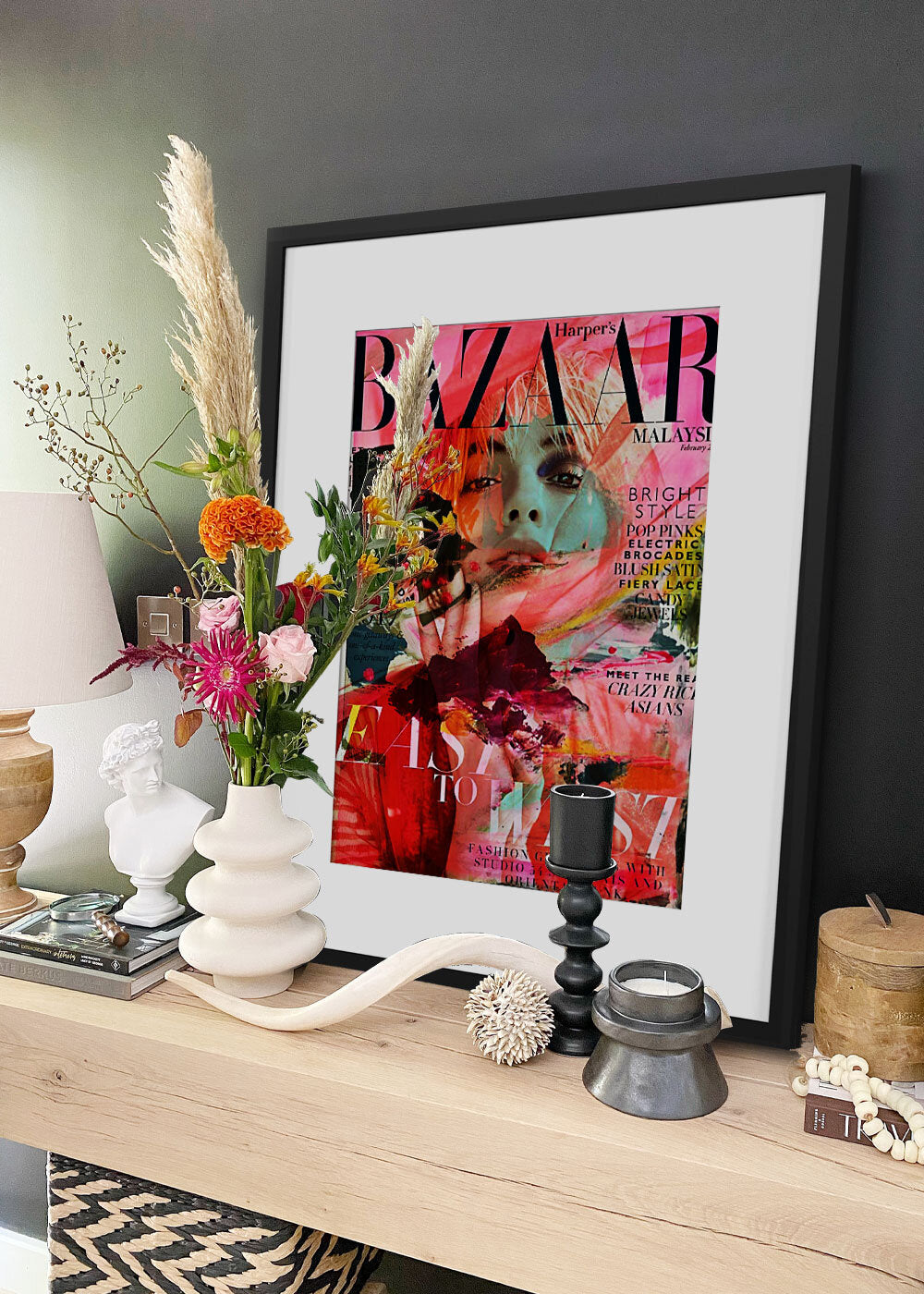 HARPERS BAZAAR PRINT - 'CATWALK PINK'