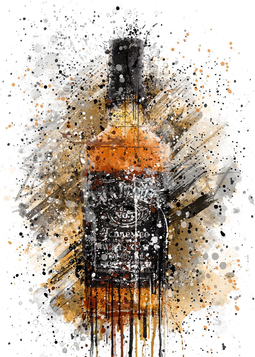 JACK DANIELS WHISKEY PRINT - 'JACK'