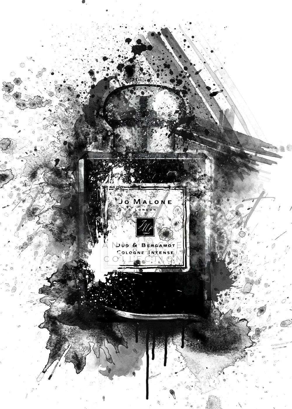 JO MALONE PERFUME PRINT - 'OUD BERGAMOT'