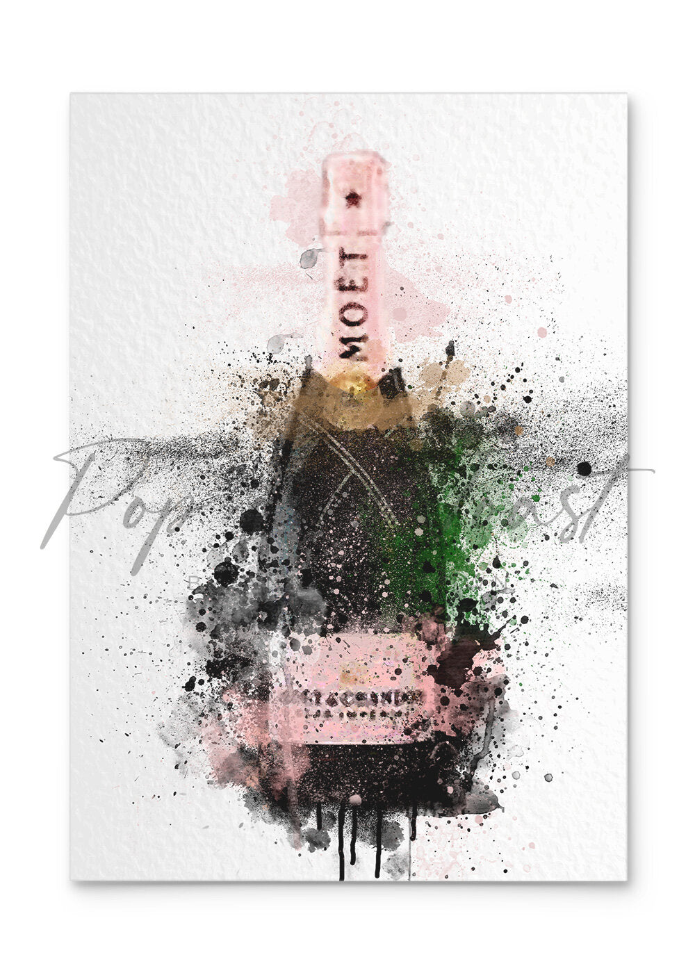 MOËT & CHANDON PINK GREETINGS CARD