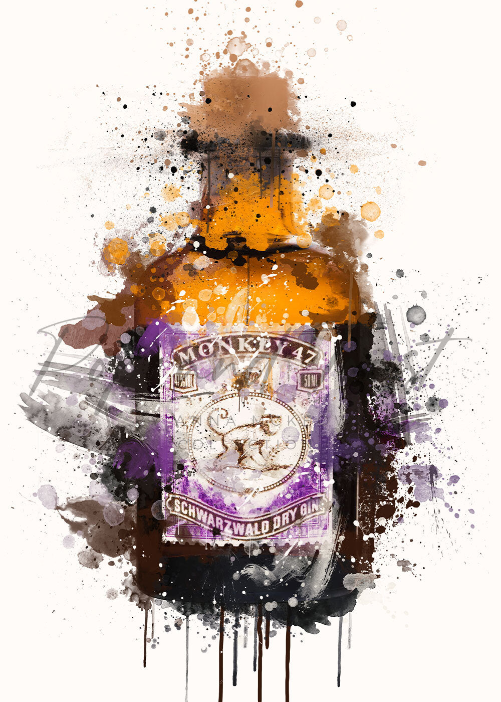 MONKEY 47 GIN PRINT - 'MONKEY'