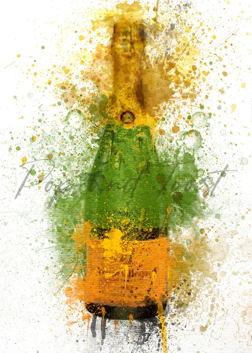 VEUVE CLICQUOT CHAMPAGNE PRINT - 'PARTY TIME'