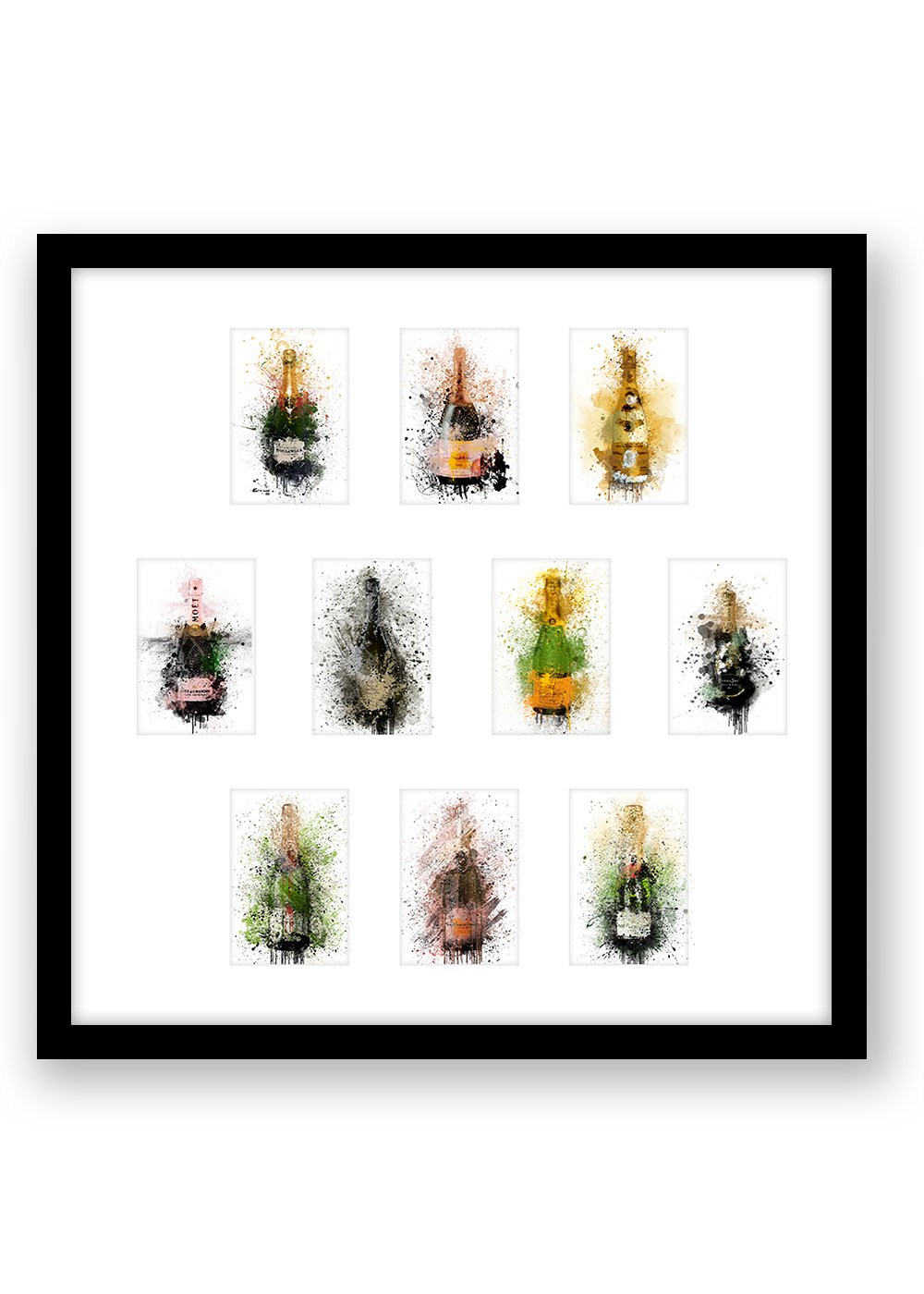 FRAMED POSTCARDS SET OF 10