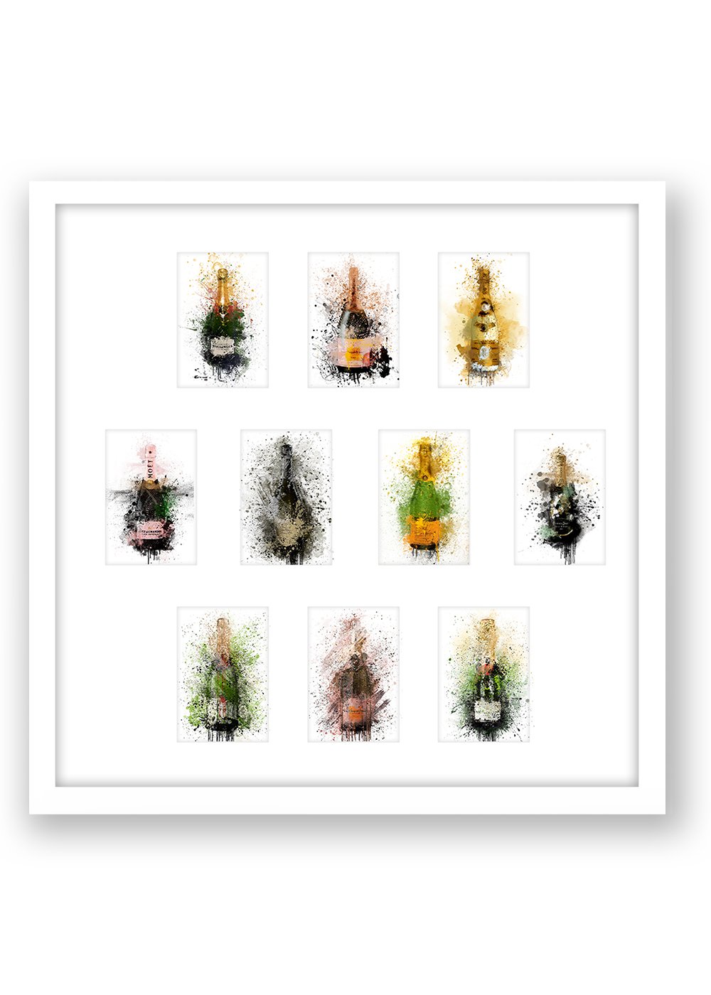 FRAMED POSTCARDS SET OF 10