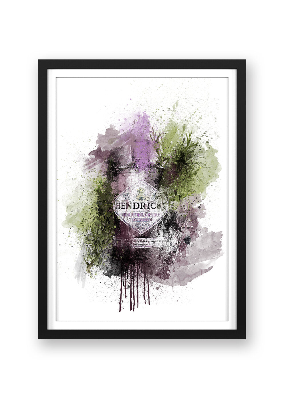 HENDRICKS GIN PRINT - 'PURPLE RAIN'