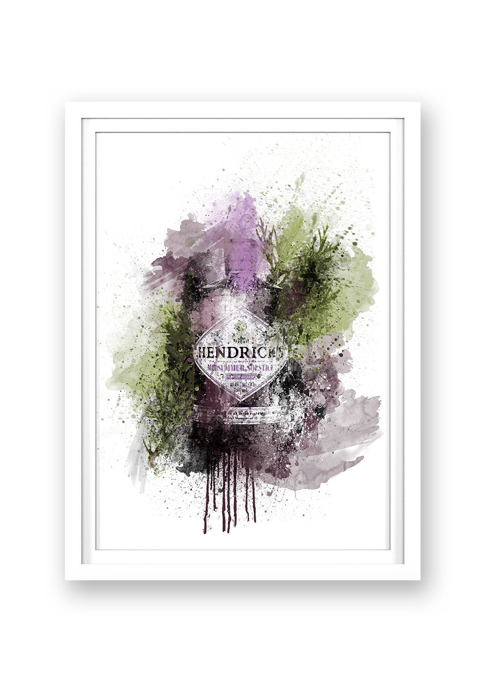 HENDRICKS GIN PRINT - 'PURPLE RAIN'