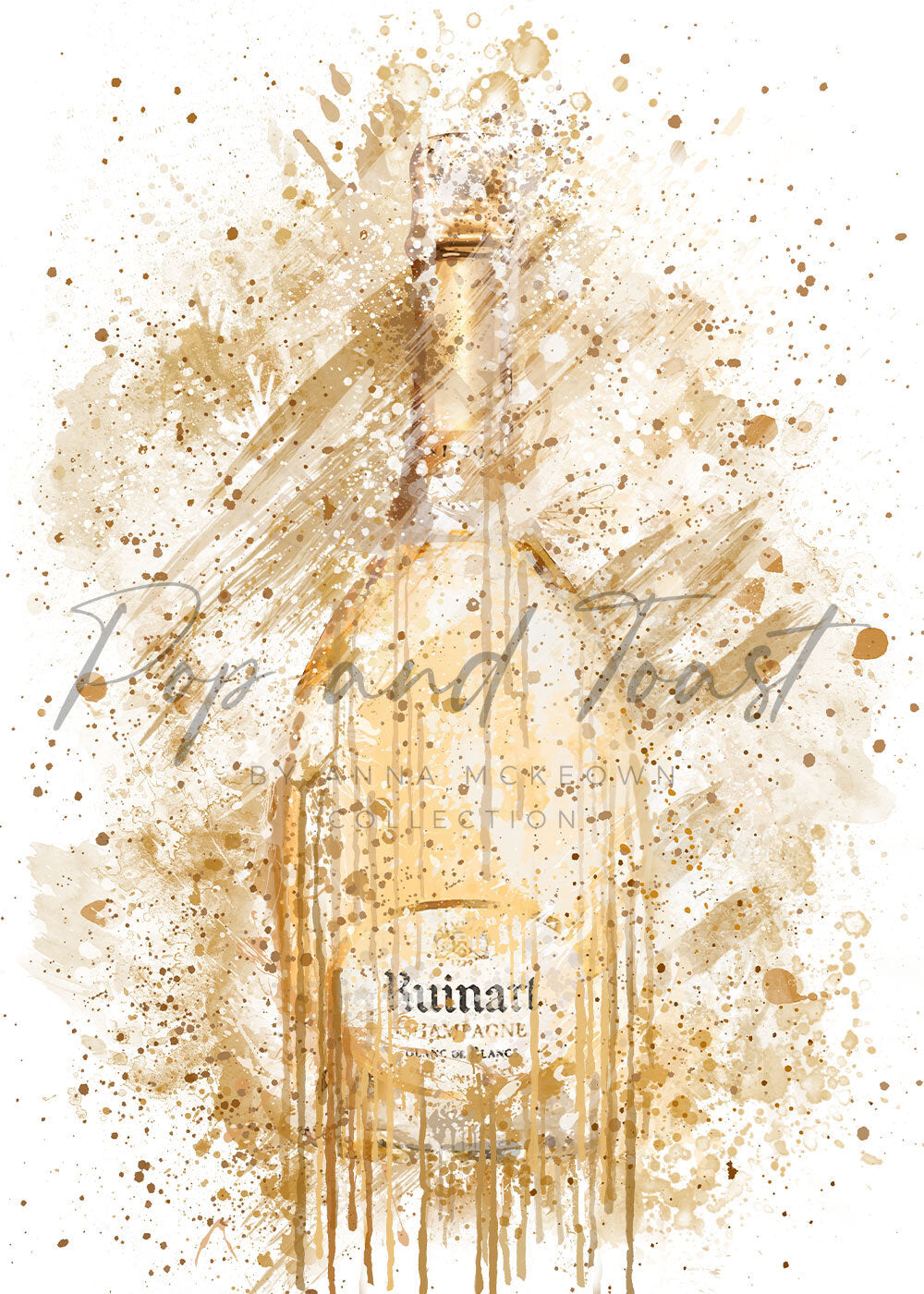 RUINART CHAMPAGNE PRINT - 'GLITZ & CHAMPS'