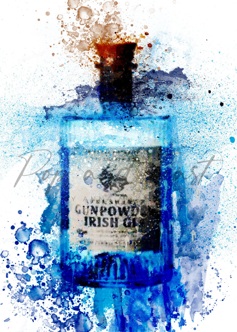 GUNPOWDER IRISH GIN PRINT - 'ME, YOU AND A DOG NAMED BLUE'